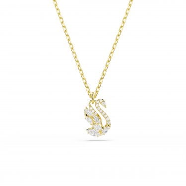 Swarovski Swan Mixed Cuts Crystal Gold Tone Necklace 1.2 x 0.8cm, 38-45cm