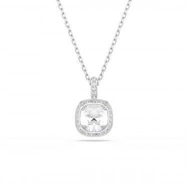 Swarovski Una Angelic Cushion Cut Crystal Necklace 1.8 x 1.2cm, 38-45cm