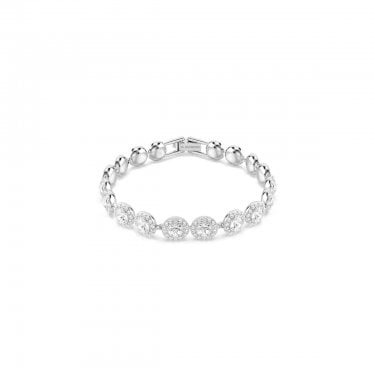 Swarovski Una Angelic Round Cut Crystal Tennis Bracelet 0.8cm, 15.5-17.8cm