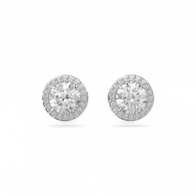 Swarovski Jewellery Swarovski Una Angelic Round Cut Pavé Stud Earrings 0.9 x 0.9cm 