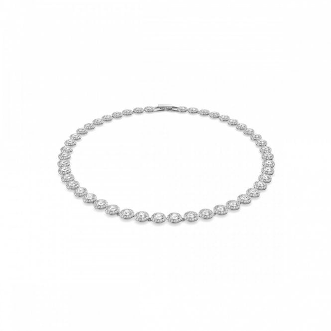 Swarovski Jewellery Swarovski Una Angelic Round Cut Pavé Tennis Necklace 38cm 