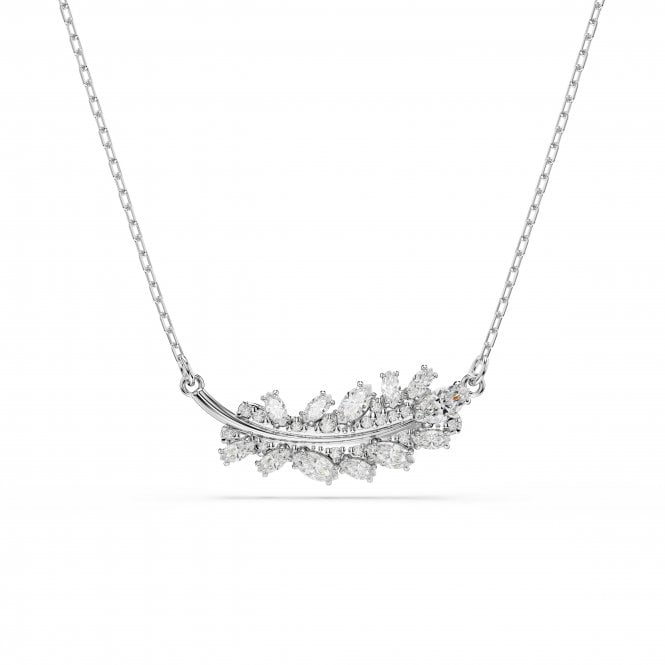 Swarovski Jewellery Swarovski Vienna Mixed Cuts Feather Crystal Necklace 1 x 2.6cm, 38-45cm