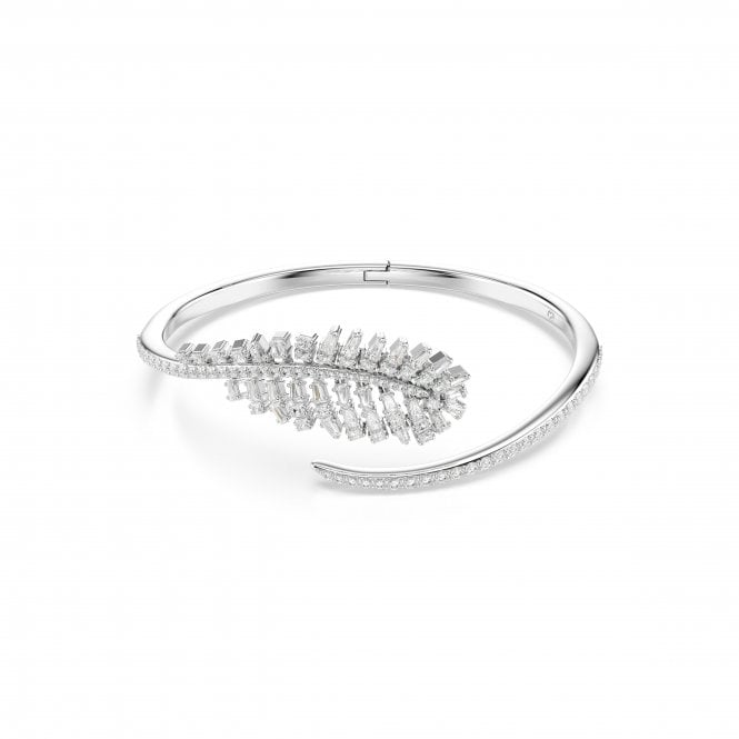 Swarovski Jewellery Swarovski Vienna Mixed Cuts Feather Open Bangle 2.1 x 3.8cm, 5.8 x 4.8cm, 16.5cm