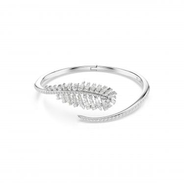 Swarovski Vienna Mixed Cuts Feather Open Bangle 2.1 x 3.8cm, 5.8 x 4.8cm, 16.5cm