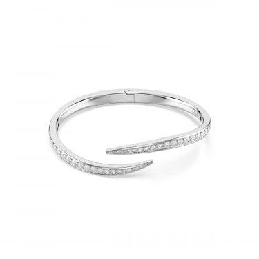 Swarovski Vienna Round Cut Crystal Swan Bangle 1.4cm, 5.8 x 4.8cm, 16.7cm