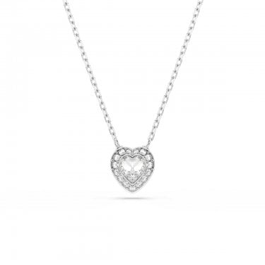 Swarovski x Ariana Grande Mixed Cuts Crystal Heart Necklace 1 x 0.9cm, 38-45cm 