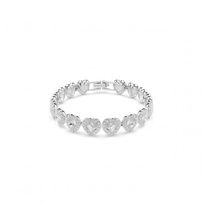 Swarovski Jewellery Swarovski x Ariana Grande Mixed Cuts Crystal Heart Tennis Bracelet 1.9cm, 16.8 - 21.8cm