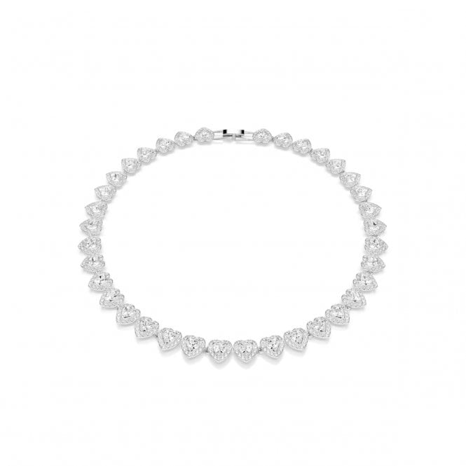Swarovski Jewellery Swarovski x Ariana Grande Mixed Cuts Crystal Heart Tennis Necklace 2.1cm, 38 - 45.6cm