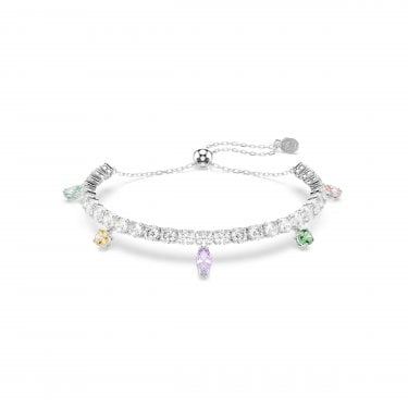 Swarovski x Ariana Grande Mixed Cuts Multicoloured Adjustable Slider Bracelet 0.4cm, 12-24cm