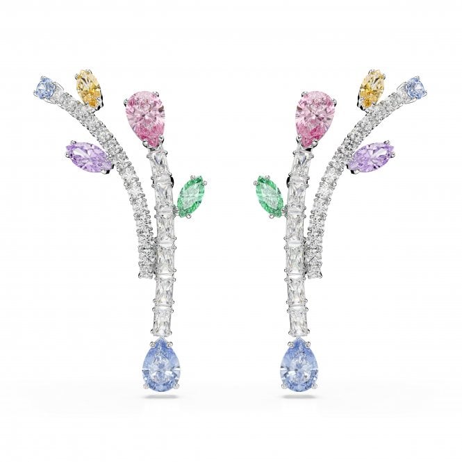 Swarovski Jewellery Swarovski x Ariana Grande Mixed Cuts Multicoloured Bouquet Drop Earrings 4.4 x 2.4cm 