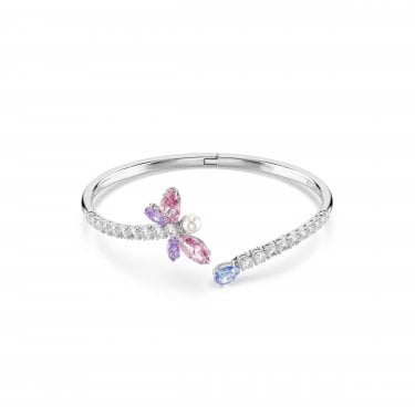 Swarovski x Ariana Grande Mixed Cuts Multicoloured Dragonfly Bangle 2.4 x 2.1cm, 5.8 x 4.8cm, 16.7cm