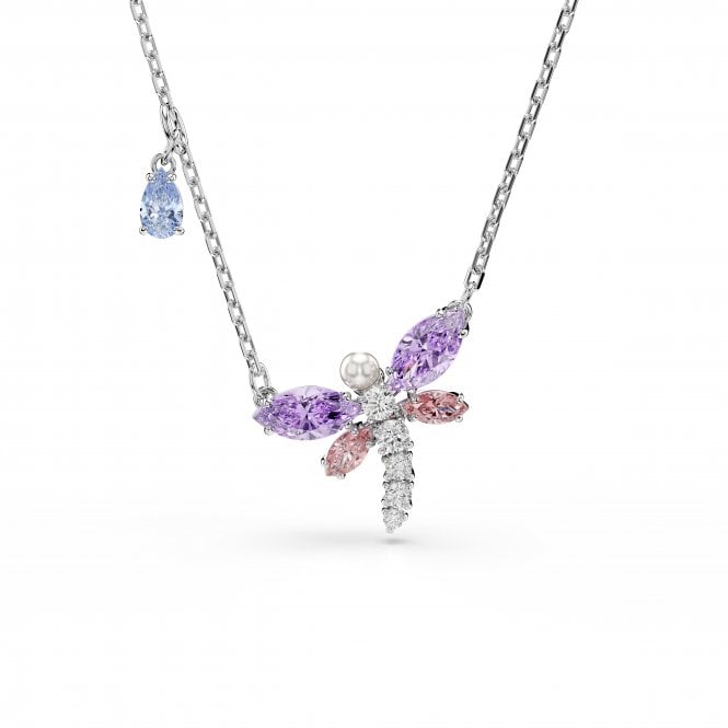 Swarovski Jewellery Swarovski x Ariana Grande Mixed Cuts Multicoloured Dragonfly Necklace 1.4 x 1.9cm, 38-45cm