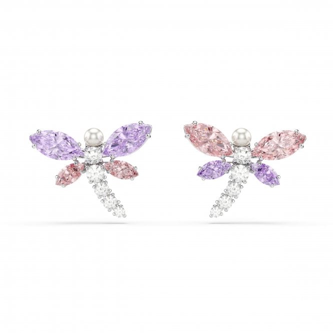 Swarovski Jewellery Swarovski x Ariana Grande Mixed Cuts Multicoloured Dragonfly Stud Earrings 1.4 x 1.8cm