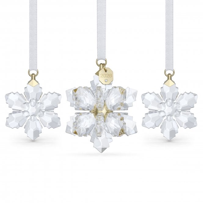 Swarovski Ornaments Swarovski Annual Edition 3D Ornament Set 2026 6.1 x 4.6 x 4.6cm, 3.9 x 5.4 x 0.8cm