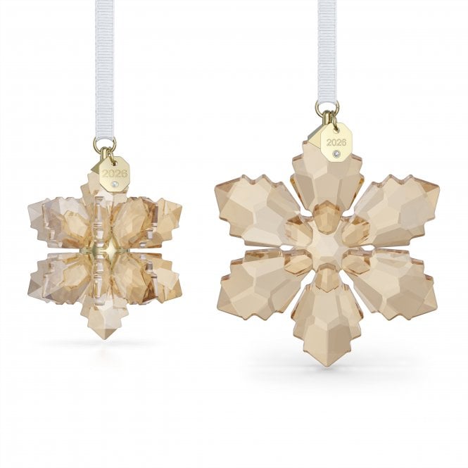Swarovski Ornaments Swarovski Annual Edition Festive 3D Ornament Set 2026 8.4 x 1.3 x 6.6cm, 4.6 x 6.1 x 4.6cm