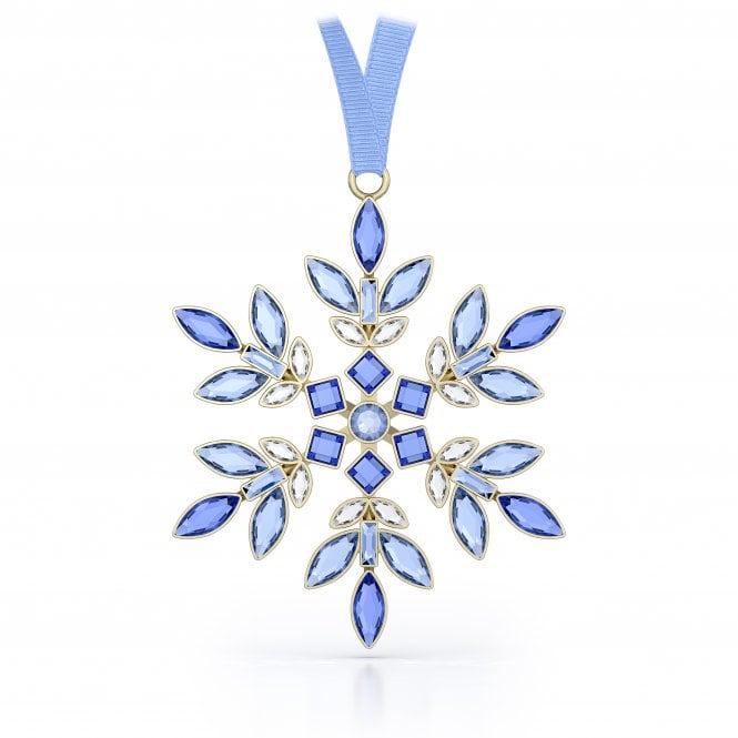 Swarovski Ornaments Swarovski Gema Holiday Blue Ornament 9.3 x 0.7 x 7.5cm