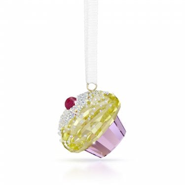 Swarovski Holiday Cheers Dulcis Cupcake Ornament 3.4 x 3.7 x 3.7 cm