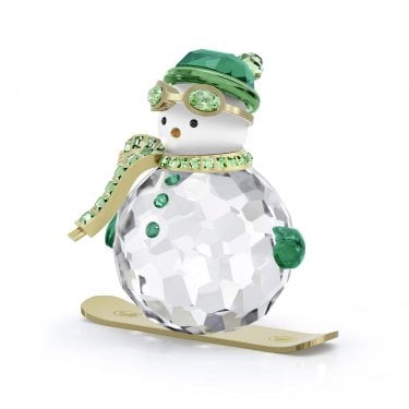 Swarovski Holiday Cheers Dulcis Green Snowman 5.5 x 4.1 x 5.7cm