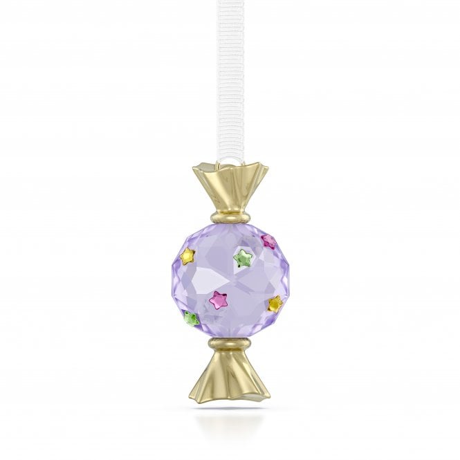 Swarovski Ornaments Swarovski Holiday Cheers Dulcis Violet Candy Ornament 5 x 1.5 x 2.5 cm