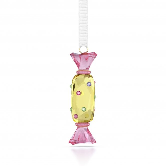Swarovski Ornaments Swarovski Holiday Cheers Dulcis Yellow Candy Ornament 5.8 x 1.4 x 1.6 cm