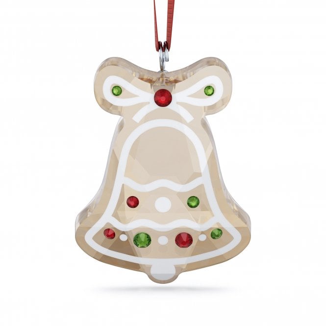 Swarovski Ornaments Swarovski Holiday Cheers Gingerbread Bell Ornament 4.3 x 1.6 x 3.2cm