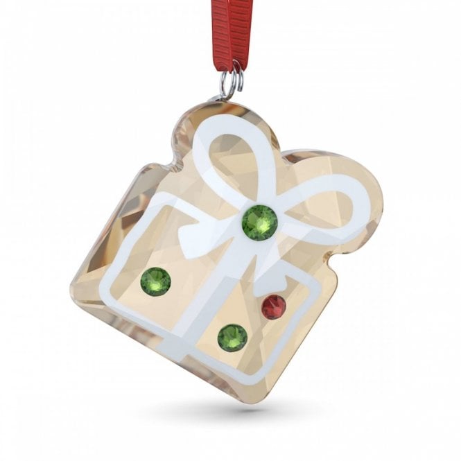 Swarovski Ornaments Swarovski Holiday Cheers Gingerbread Gift Ornament 3.8 x 1.4 x 3cm
