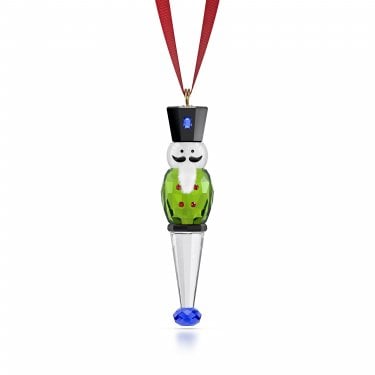 Swarovski Holiday Cheers Green Nutcracker Ornament 7.6 x 1.8 x 1.7cm
