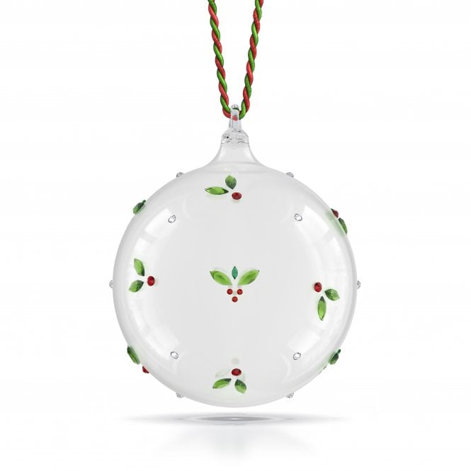Swarovski Ornaments Swarovski Holiday Cheers Mistletoe Ball Ornament 9.9 x 8.3 x 8.2cm