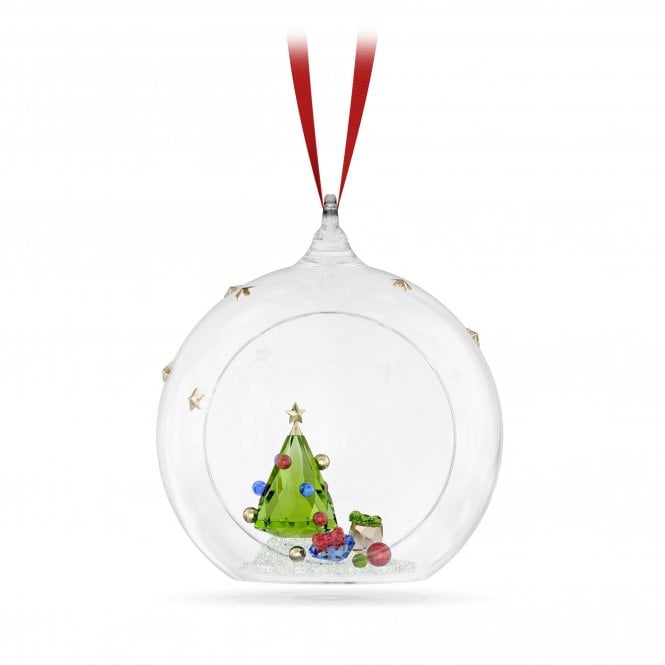 Swarovski Ornaments Swarovski Holiday Cheers Tree & Gifts Ball Ornament 8.9 x 6.8 x 8cm