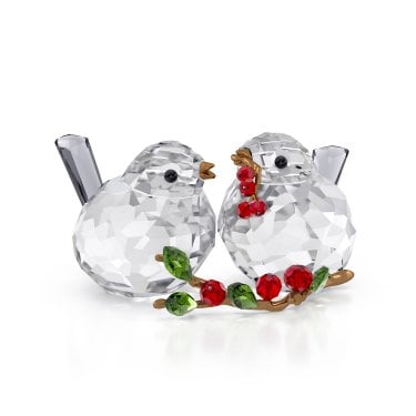 Swarovski Idyllia Bird Couple and Berries 3.6 x 6.1 x 6.9cm 