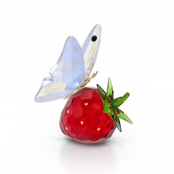 Swarovski Ornaments Swarovski Idyllia Butterfly and Strawberry 5.1 x 3 x 4.3cm