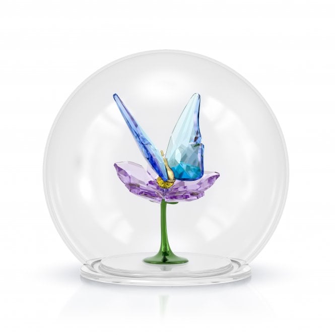 Swarovski Ornaments Swarovski Idyllia Glass Ball Butterfly and Flower 8 x 8 x 7.3cm  