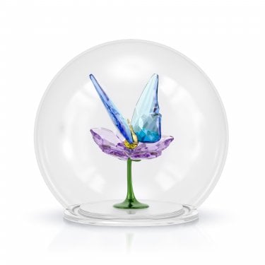 Swarovski Idyllia Glass Ball Butterfly and Flower 8 x 8 x 7.3cm  