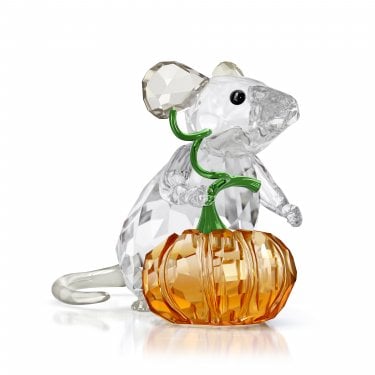 Swarovski Idyllia Mouse and Pumpkin 4.6 x 5.8 x 3.7cm