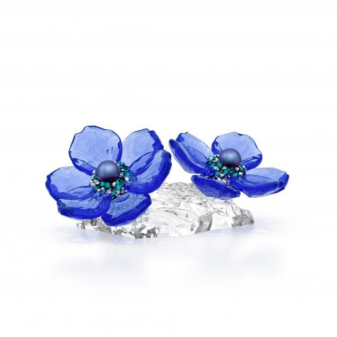 Swarovski Ornaments Swarovski Idyllia SCS Anemone Coronaria Flower 6.5 x 3.6 x 2.7cm  