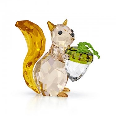 Swarovski Idyllia Squirrel & Acorn 5 x 3.4 x 5.6cm