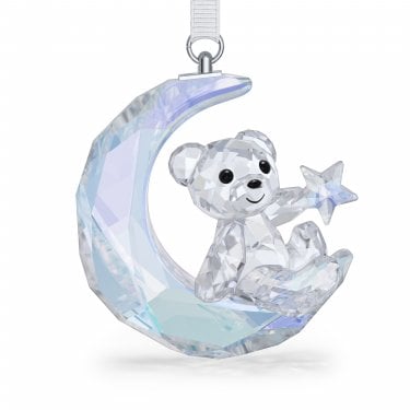 Swarovski Kris Bear Moon Ornament 6.2 x 2.8 x 5.3cm