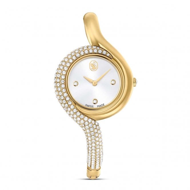 Swarovski Watches Swarovski Dextera Asymmetric Crystal Gold Tone Stainless Steel Watch