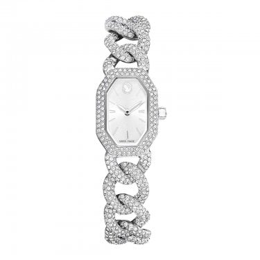 Swarovski Dextera Crystal Chain Stainless Steel Watch