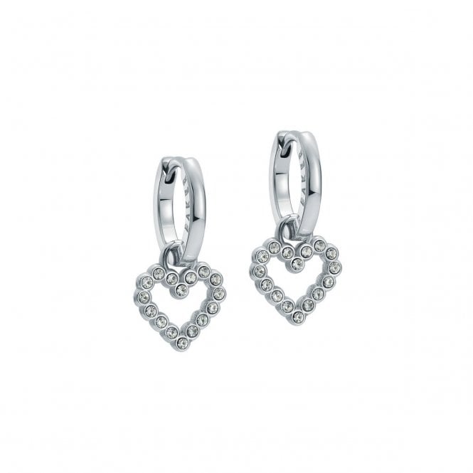 Ted Baker  Amora Crystal Halo Heart Huggie Drop Earrings 1.1 x 1.7cm