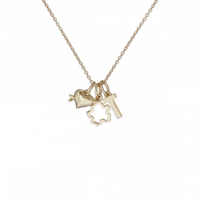 Ted Baker  Amyas Charmed Gold Tone Choker Gift Set Necklace 45cm