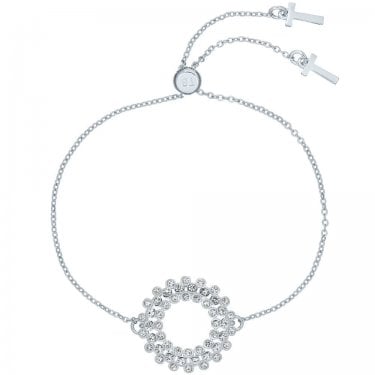 Ted Baker Aurora CZ Hoop Adjustable Slider Bracelet 21cm 