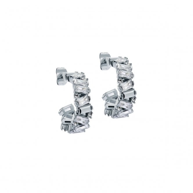 Ted Baker  Clarence Crystal Cluster Hoop Earrings 2 x 0.6cm
