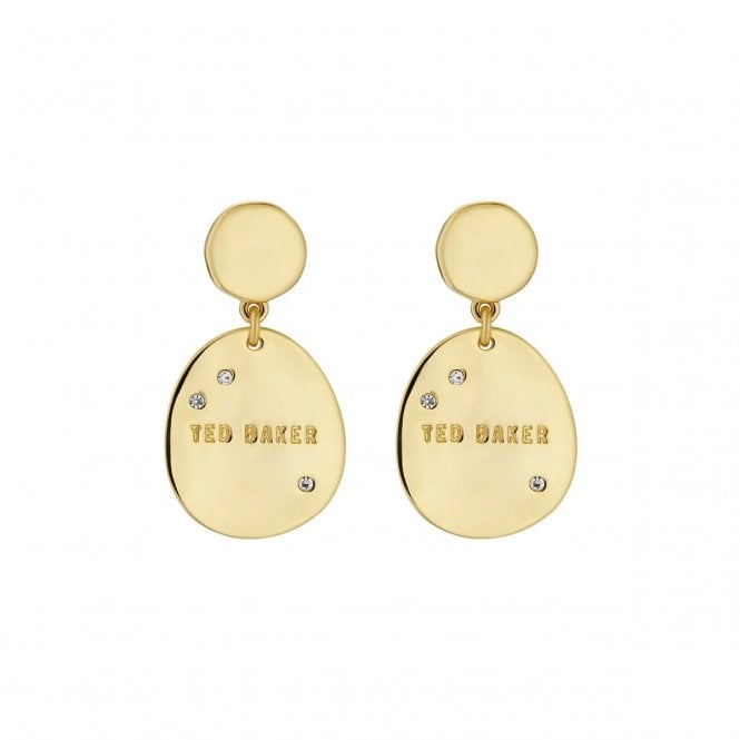 Ted Baker  Corriee Constellation Coin Gold Tone Drop Earrings 1.5 x 2.8cm