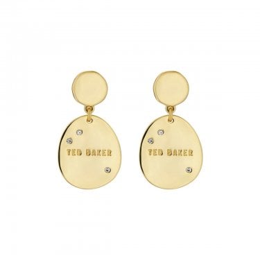 Ted Baker Corriee Constellation Coin Gold Tone Drop Earrings 1.5 x 2.8cm