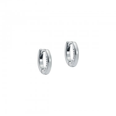 Ted Baker Crisete Logo Hoop Earrings 1cm