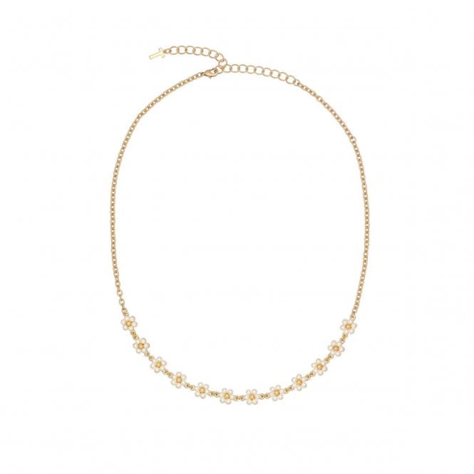 Ted Baker  Darlaha Daisy Pearl Gold Tone Necklace 0.9 x 0.9cm, 40-45cm
