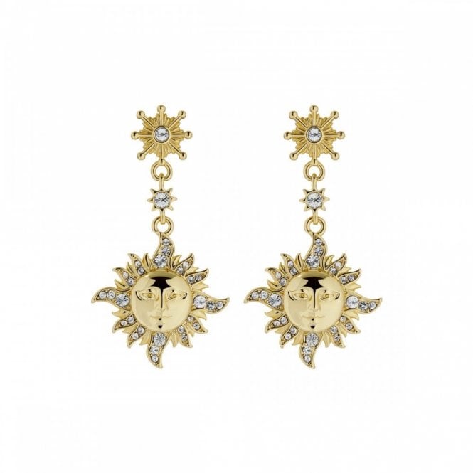 Ted Baker  Delest Sun & Moon CZ Drop Earrings 2.2 x 4.1cm