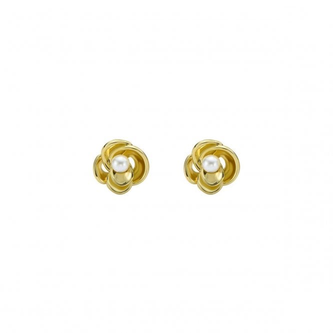 Ted Baker  Flo Pearl Flower Gold Tone Stud Earrings 0.9 x 0.9cm