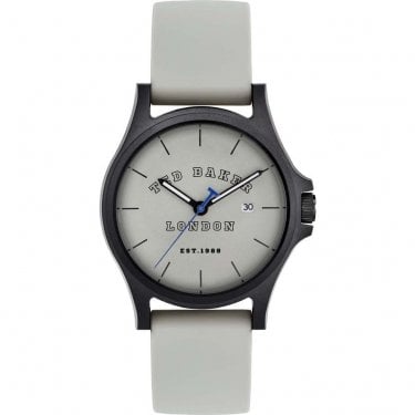 Ted Baker Gents Irby White Rubber Strap Watch